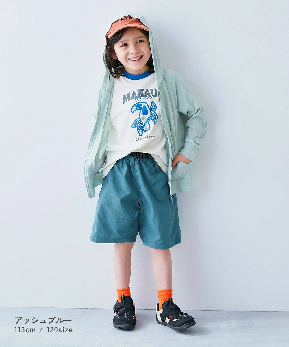 Japanese children's clothing dev!rock waterproof series stand collar thin jacket 100-160cm boys/girls spring and summer outerwear