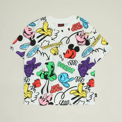 Japanese BDL x Disney parent-child print tops (80-150cm) for boys and girls (summer TOPS) 