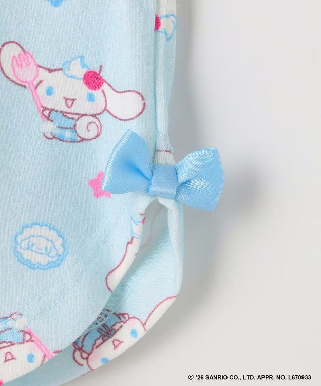 日本童裝 aF#a325 x Sanrio 接觸冷感 蝴蝶結七分褲 100-130cm 女童款 夏季 PANTS