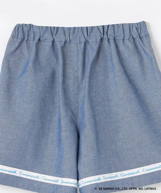 日本童裝 aF#a325 x Sanrio 圓弧鈕扣短褲 100-150cm 女童款 夏季 PANTS