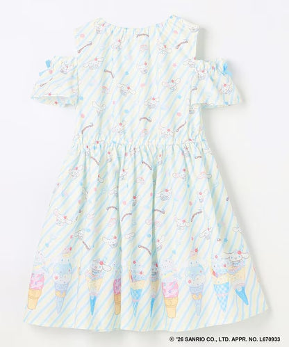 日本童裝 aF#a325 x Sanrio 夢幻連身裙 100-140cm 女童款 夏季 DRESSES