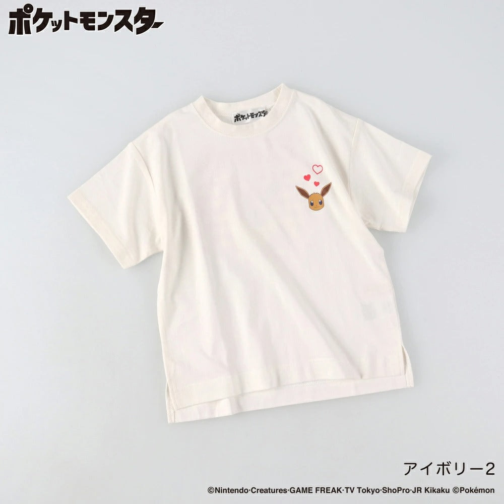 日本童裝 Branshes x Pokemon 印花上衣 100-150cm 女童款 夏季 TOPS