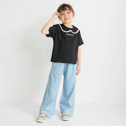 日本童裝 Branshes 印花短袖上衣 80-150cm 女童款 夏季 TOPS