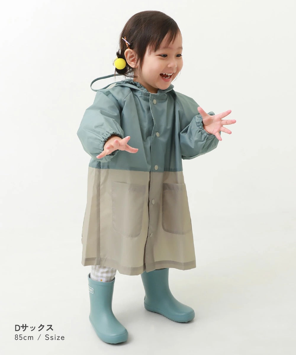 日本直送 dev!rock 雨衣 可收納書包 80-160cm 下雨天系列