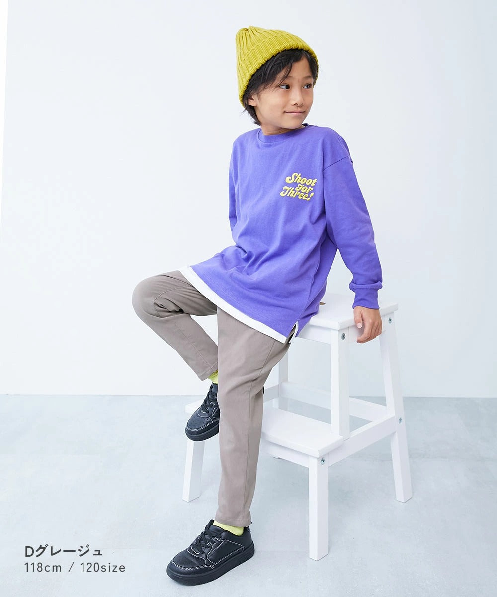 日本童裝 dev!rock 彈性斜紋長褲 100-160cm 男童款/女童款 PANTS 春季