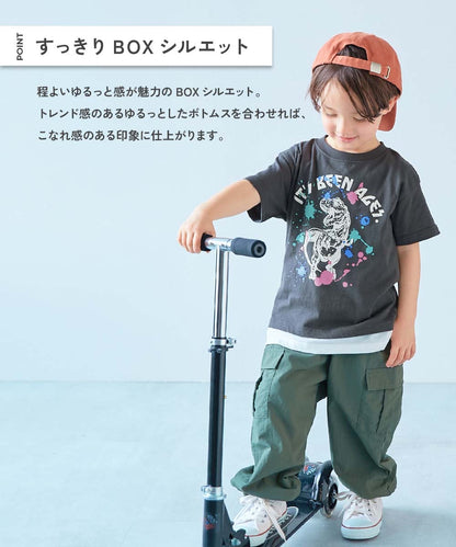 日本童裝 dev!rock 印花短袖上衣 80-160cm 男童款/女童款 TOPS 夏季