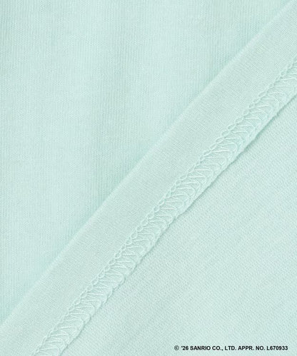 日本童裝 aF#a325 x Sanrio 接觸冷感 蝴蝶結花邊袖上衣 90-150cm 女童款 夏季 TOPS