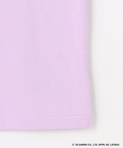 日本童裝 aF#a325 x Sanrio 接觸冷感 亮片圖案上衣 100-140cm 女童款 夏季 TOPS