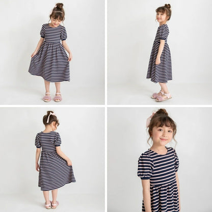 日本童裝 Branshes 間條上衣 80-150cm 女童款 夏季 DRESSES