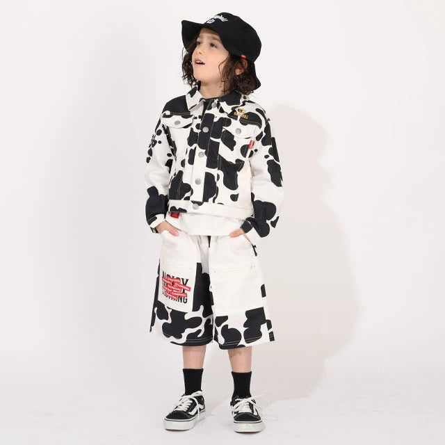 Japanese BDL x Disney parent-child print tops (80-150cm) for boys and girls (summer TOPS) 