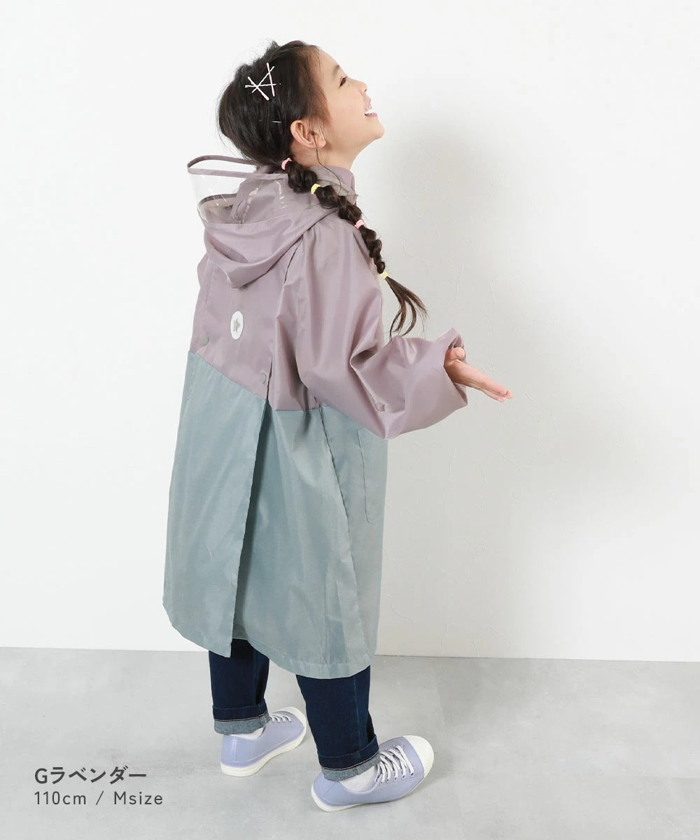 日本直送 dev!rock 雨衣 可收納書包 80-160cm 下雨天系列