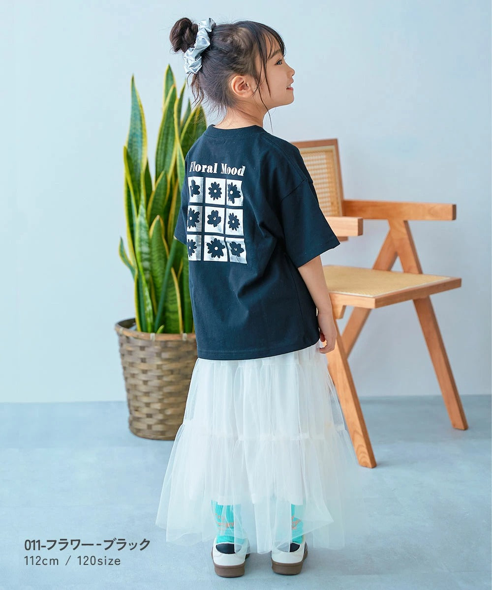 日本童裝 dev!rock 印花短袖上衣 100-160cm 女童款 夏季 TOPS