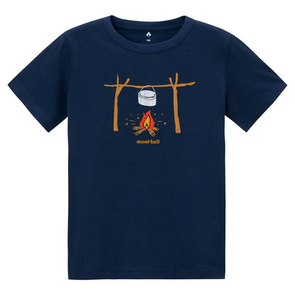日本童裝 mont-bell  防UV/透氣/彈性 營火T恤  140-160cm 夏季 TOPS