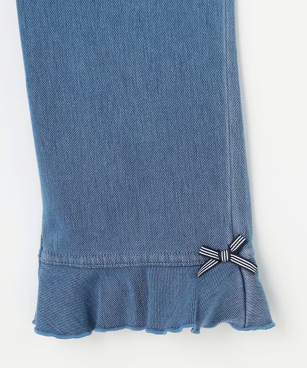 日本童裝 aF#a325 接觸冷感 花邊七分褲 90-140cm 女童款 夏季 PANTS