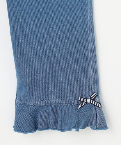 日本童裝 aF#a325 接觸冷感 花邊七分褲 90-140cm 女童款 夏季 PANTS