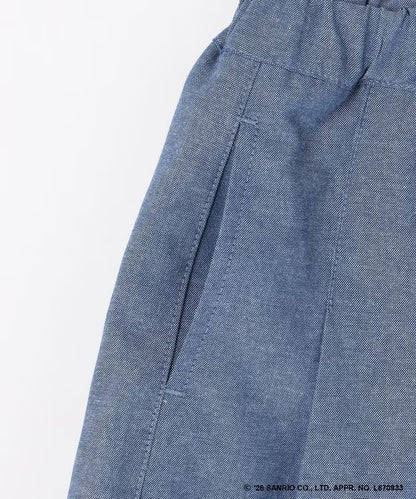 日本童裝 aF#a325 x Sanrio 圓弧鈕扣短褲 100-150cm 女童款 夏季 PANTS