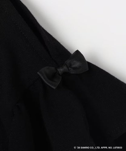 日本童裝 aF#a325 x Sanrio 接觸冷感 蝴蝶結花邊袖上衣 90-150cm 女童款 夏季 TOPS