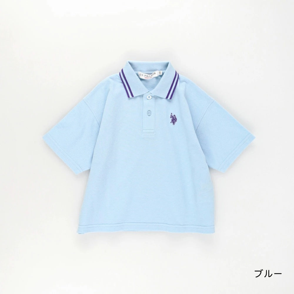 日本童裝 Branshes 【U.S. POLO ASSN.】珠地短袖polo上衣 90-150cm 男童款 夏季 TOPS