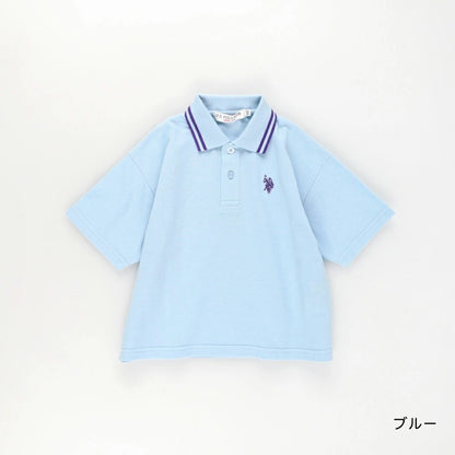 日本童裝 Branshes 【U.S. POLO ASSN.】珠地短袖polo上衣 90-150cm 男童款 夏季 TOPS