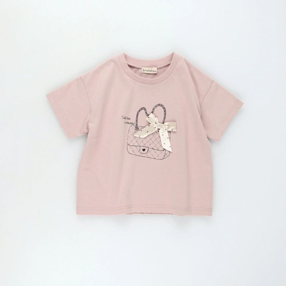 日本童裝 Branshes 印花短袖上衣 80-150cm 女童款 夏季 TOPS