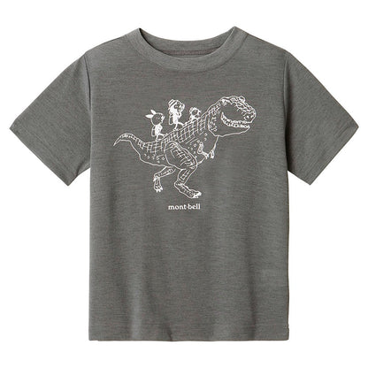 日本童裝 mont-bell 防UV/速乾系列/透氣 恐龍與動物T恤 100-130cm 夏季 TOPS