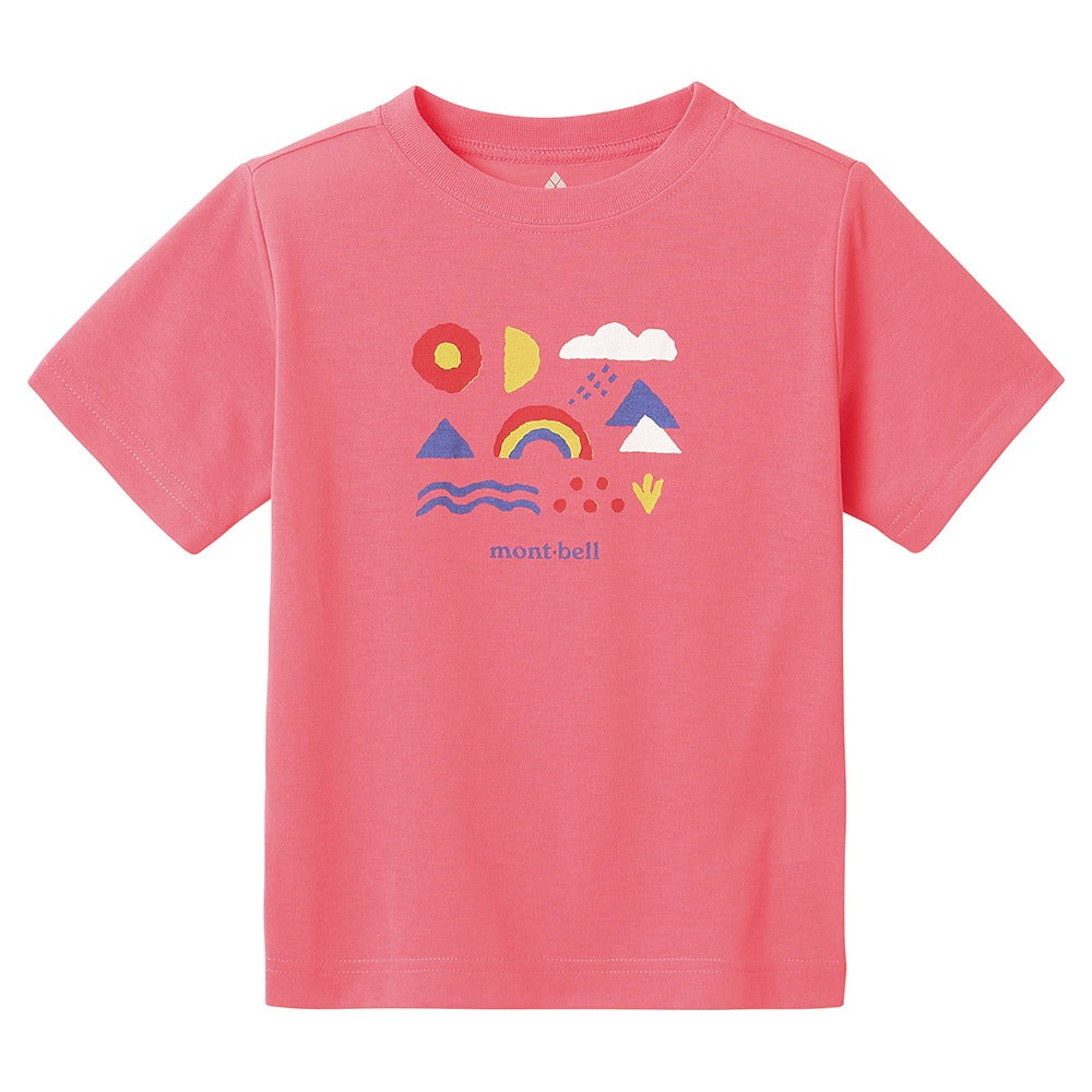 日本童裝 mont-bell 防UV/速乾系列/透氣 自然符號T恤 100-130cm 親子裝 夏季 TOPS