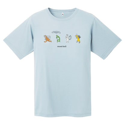 日本童裝 mont-bell  防UV/速乾系列/透氣 野生動物營T恤 XS-XL 親子裝 夏季 TOPS