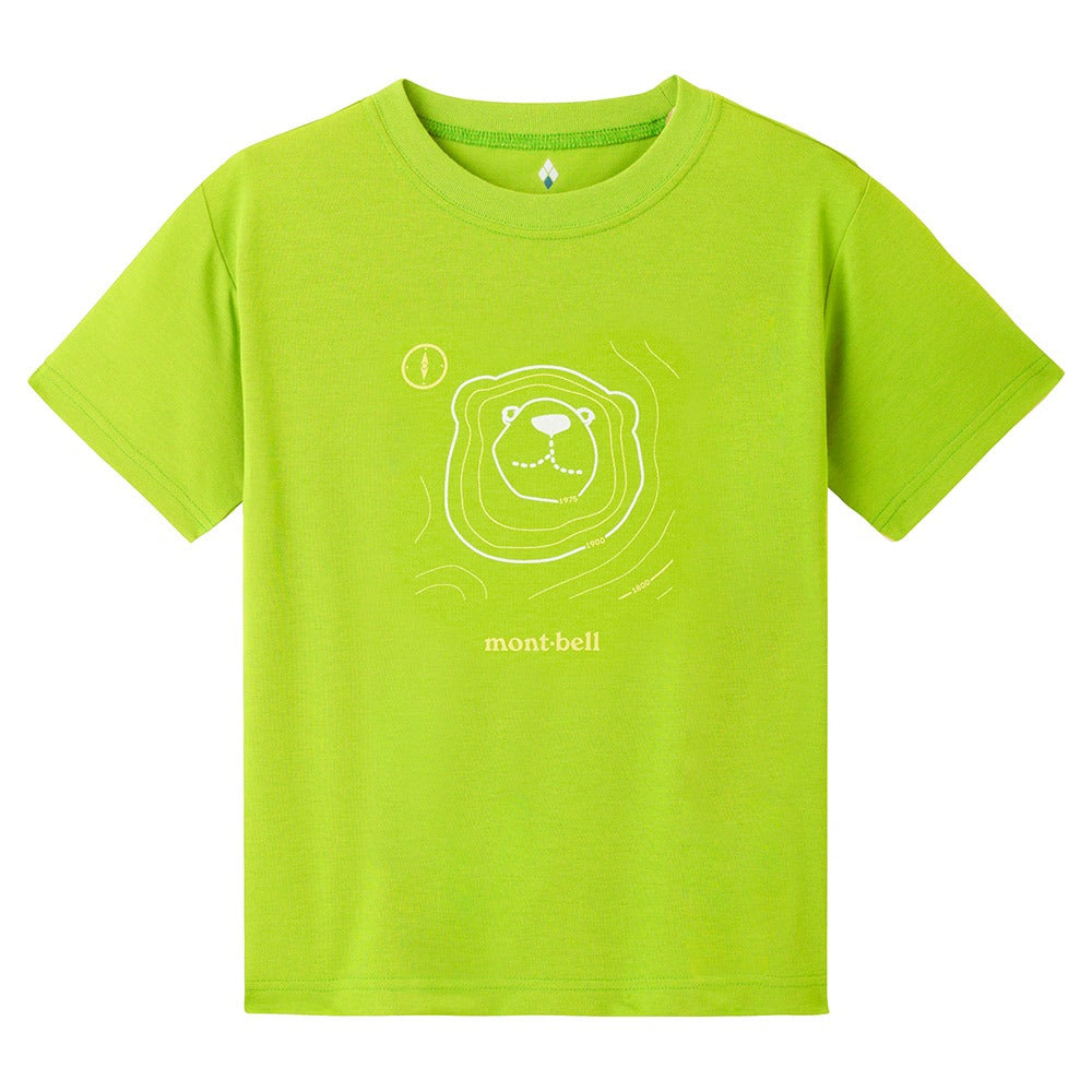 日本童裝 mont-bell 防UV/速乾系列/透氣 地圖熊T恤 100-130cm 夏季 TOPS