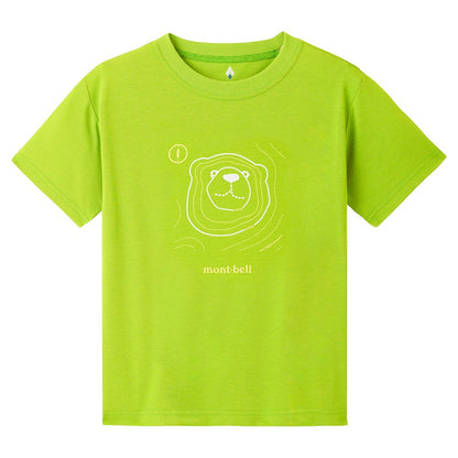 日本童裝 mont-bell 防UV/速乾系列/透氣 地圖熊T恤 100-130cm 夏季 TOPS