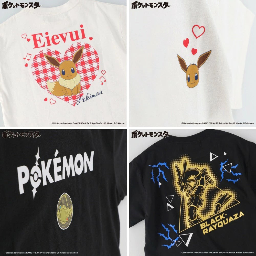 日本童裝 Branshes x Pokemon 印花上衣 100-150cm 女童款 夏季 TOPS