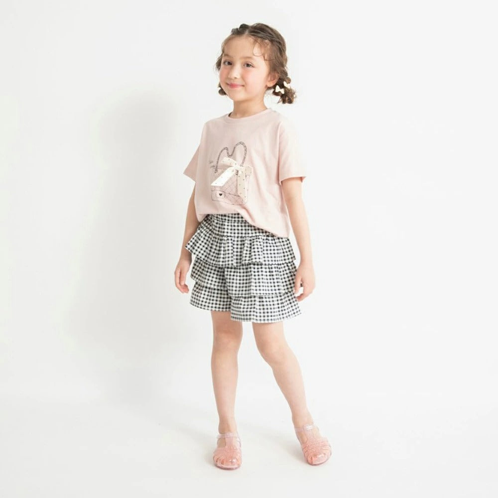 日本童裝 Branshes 印花短袖上衣 80-150cm 女童款 夏季 TOPS