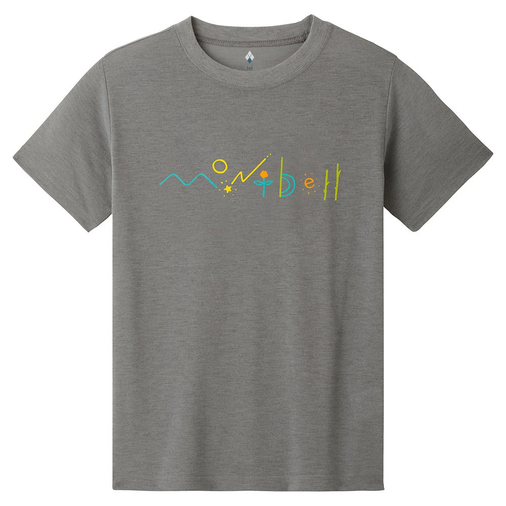 日本童裝 mont-bell 防UV/速乾系列/透氣 字母logoT恤 140-160cm 親子裝 夏季 TOPS