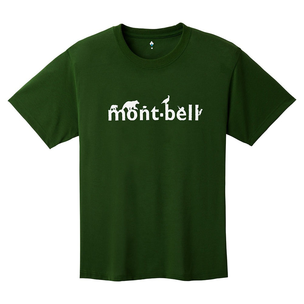日本童裝 mont-bell  防UV/速乾系列/透氣 字母logoT恤 XS-XL 親子裝 夏季 TOPS