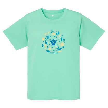 日本童裝 mont-bell  防UV/速乾系列/透氣 葉子舞T恤 XS-XL 親子裝 夏季 TOPS