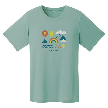 日本童裝 mont-bell  防UV/速乾系列/透氣 自然符號T恤T恤 XS-XL 親子裝 夏季 TOPS