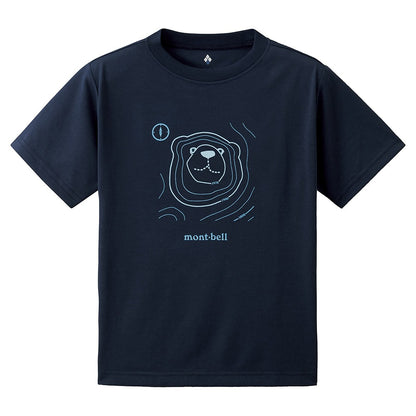日本童裝 mont-bell 防UV/速乾系列/透氣 地圖熊T恤 100-130cm 夏季 TOPS