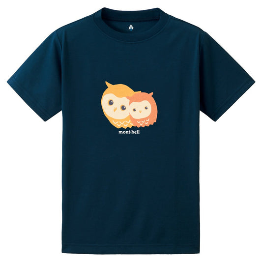 Japanese children's clothing mont-bell UV protection / quick-drying / durable / breathable / odor suppression route asking / forest show / Hokkaido killer whale pattern top XS-XL adult summer TOPS 