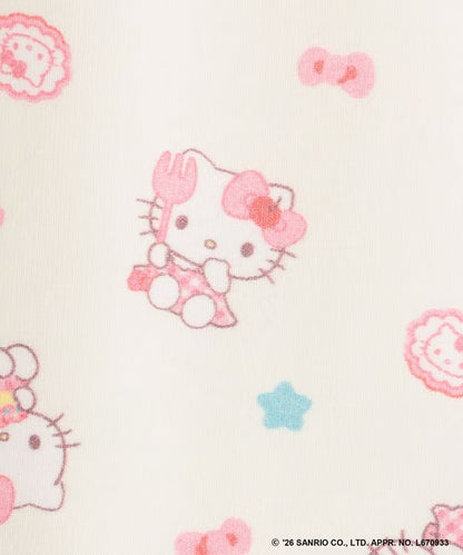日本童裝 aF#a325 x Sanrio 接觸冷感 蝴蝶結七分褲 100-130cm 女童款 夏季 PANTS