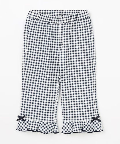 日本童裝 aF#a325 接觸冷感 花邊七分褲 90-140cm 女童款 夏季 PANTS
