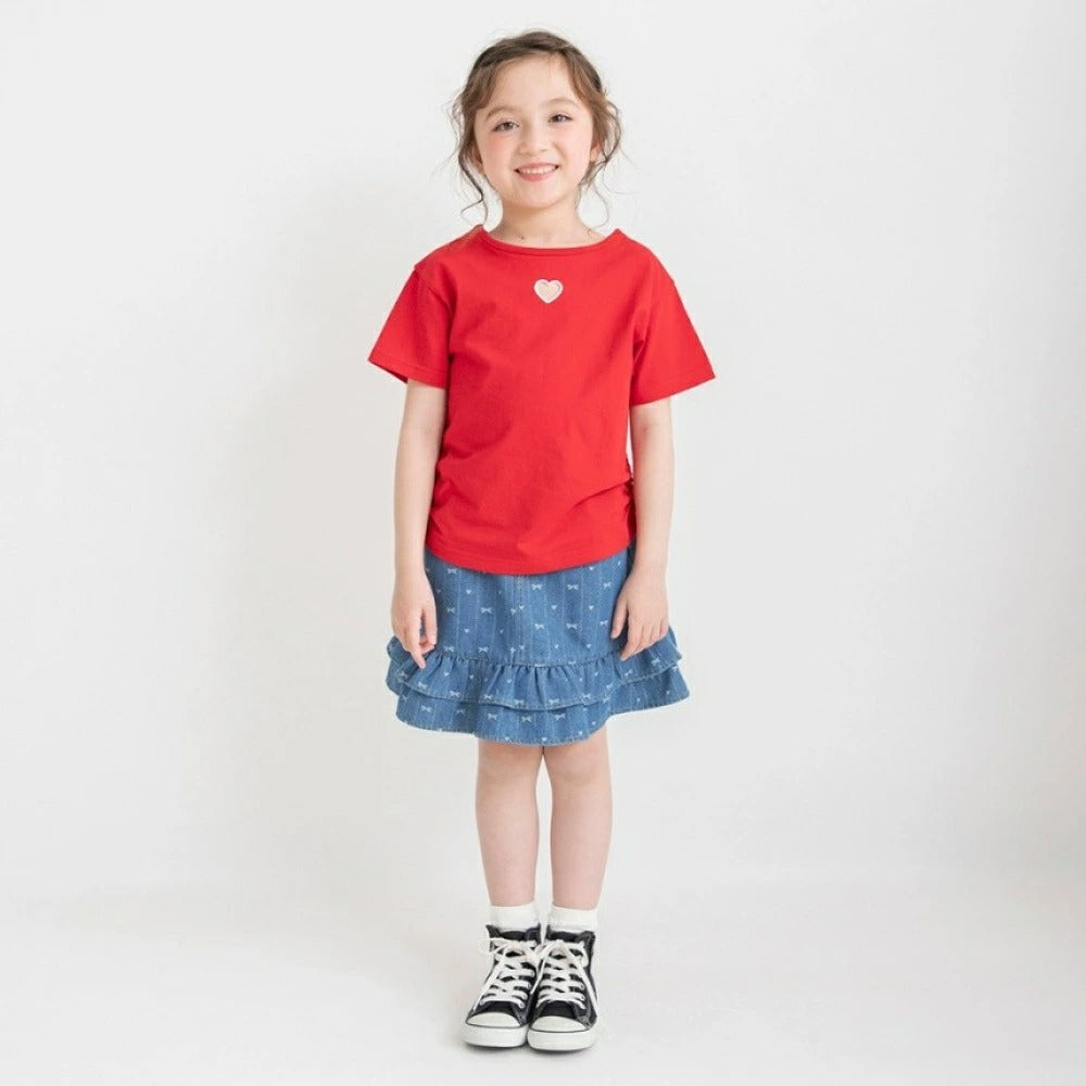 日本童裝 Branshes 2Way 前後兩著 側腰抽繩上衣 80-150cm 女童款 夏季 TOPS