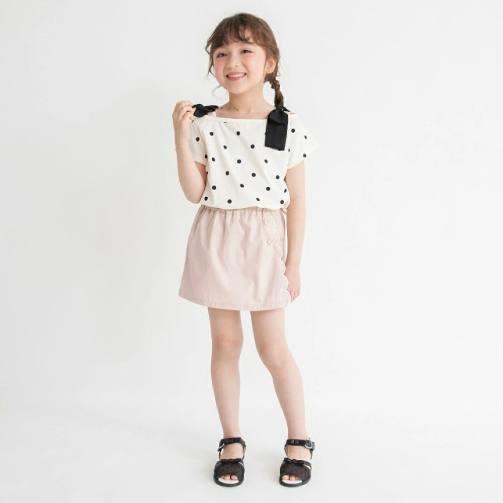 日本童裝 Branshes 荷葉邊裙褲 80-150cm 女童款 夏季 PANTS