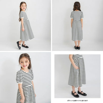 日本童裝 Branshes 間條上衣 80-150cm 女童款 夏季 DRESSES