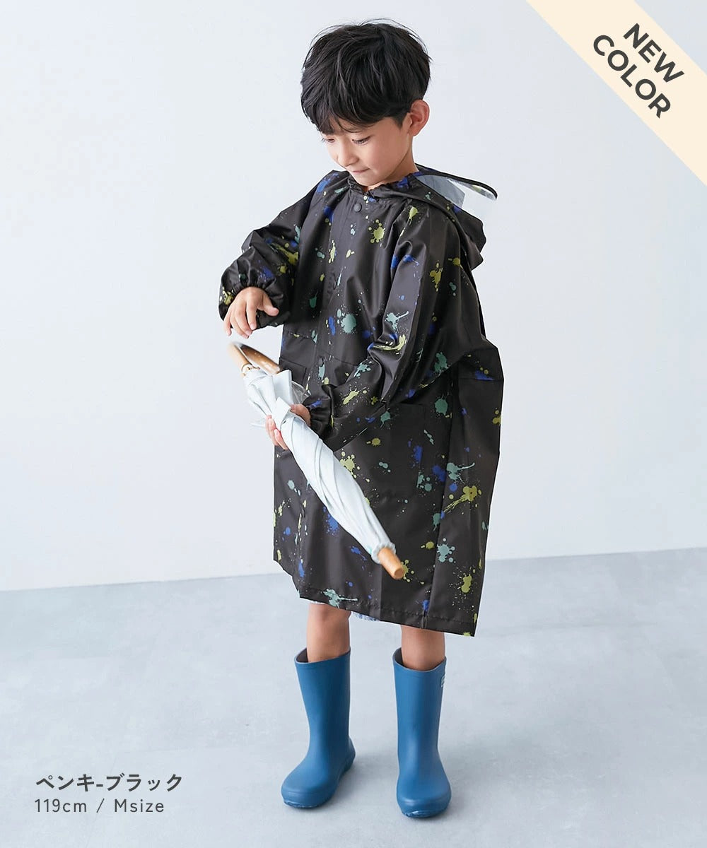 日本直送 dev!rock 雨衣 可收納書包 80-160cm 下雨天系列