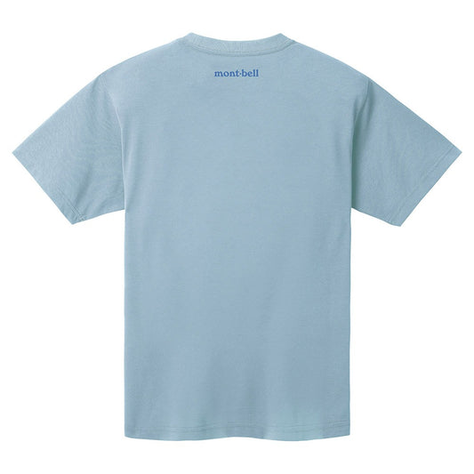 Japanese children's clothing mont-bell UV protection / quick-drying / durable / breathable / odor suppression route asking / forest show / Hokkaido killer whale pattern top XS-XL adult summer TOPS 