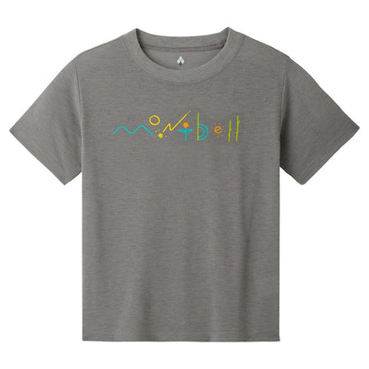 日本童裝 mont-bell 防UV/速乾系列/透氣 字母logoT恤 100-130cm 親子裝 夏季 TOPS