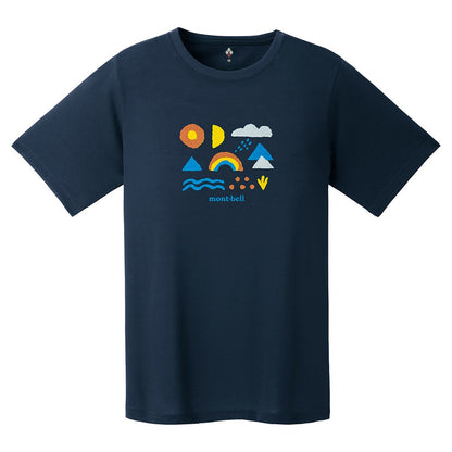 日本童裝 mont-bell  防UV/速乾系列/透氣 自然符號T恤T恤 XS-XL 親子裝 夏季 TOPS
