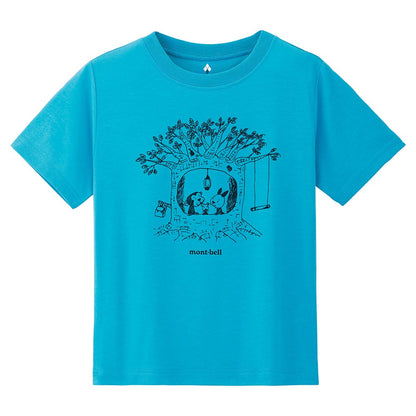 日本童裝 mont-bell 防UV/速乾系列/透氣 木屋T恤 100-130cm 夏季 TOPS