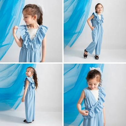 日本童裝 Branshes 4Way 多功能連體褲 90-150cm 女童款 夏季 Jumpsuit