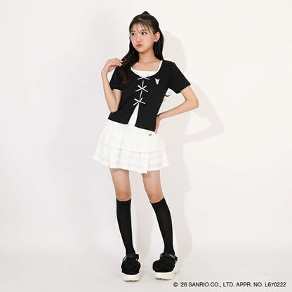 日本童裝 BDL x Sanrio 吊帶疊穿式上衣 120-160cm 女童款 夏季 TOPS