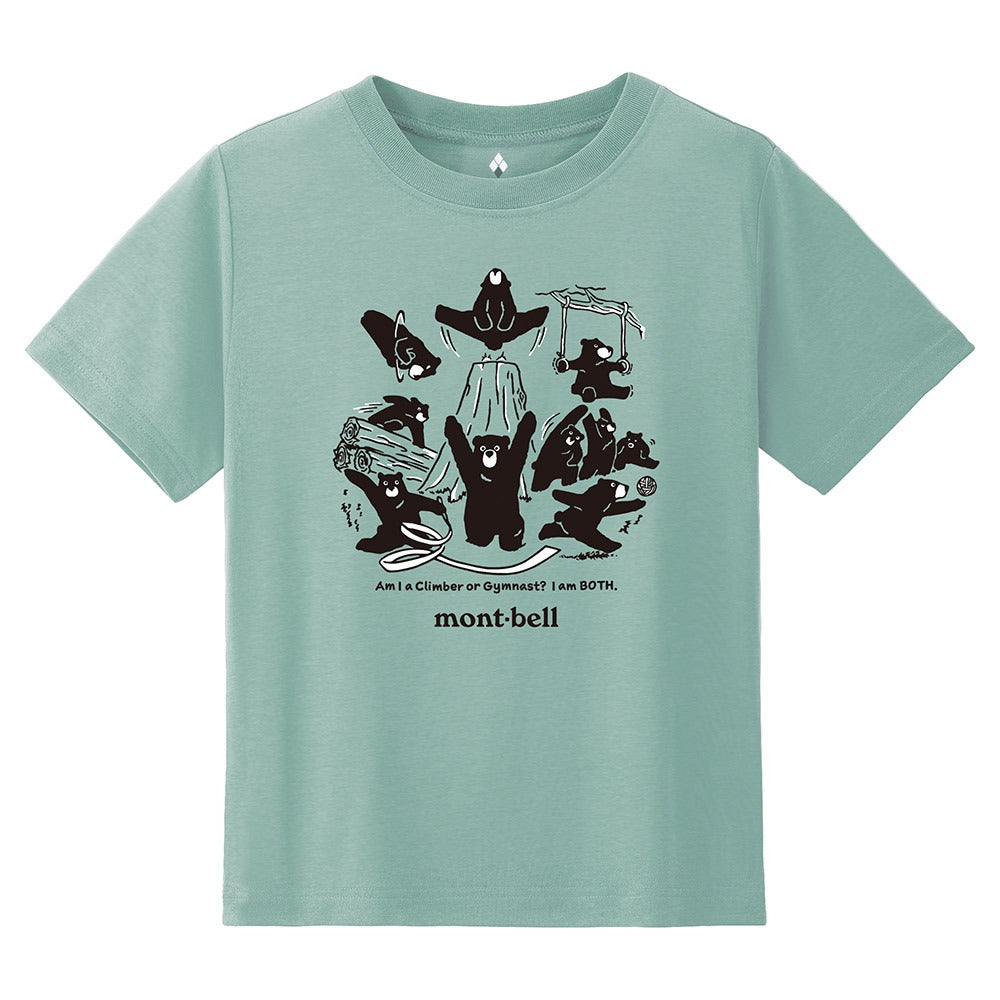 日本童裝 mont-bell 防UV/速乾系列/透氣 森林體操T恤 100-130cm 親子裝 夏季 TOPS